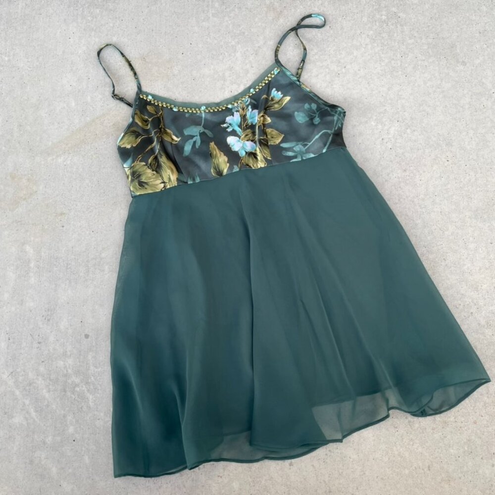 Green Lingerie Slip